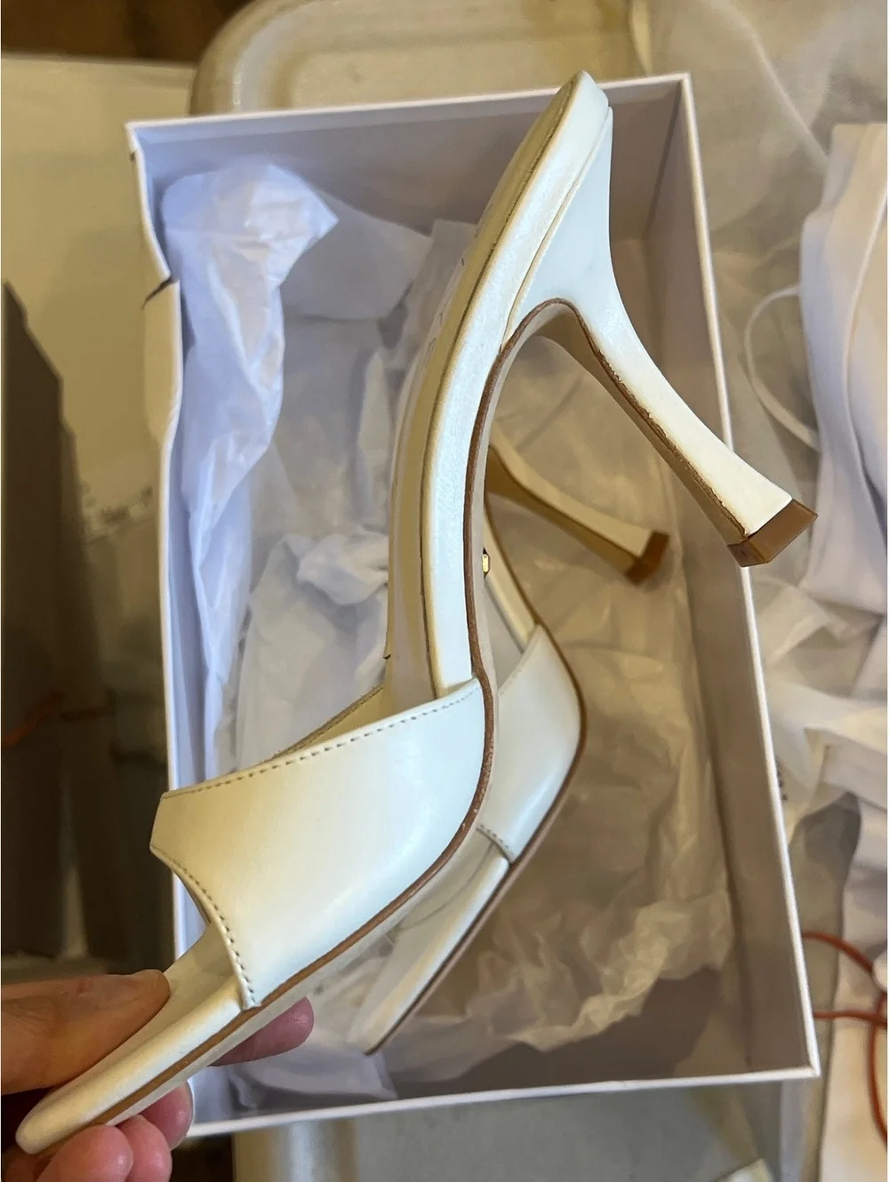 Raye Chad Sandal in White FLAW - Picture 4 of 7